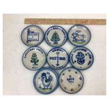 MA Hadley pottery Saucers