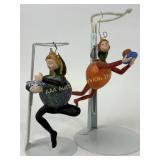Department 56 tutti fruity ornaments. Orange and