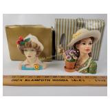 Cameo girls heads, Martina 1939 garden glory.