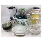 Corningware casserole with lid.  Rival Crockpot,