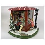 Santaï¿½s toy shop with lights. Works