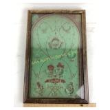 1930s Double Poosh Up table top pinball game