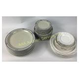 Classic gold dishes and brick oven dishes