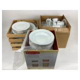 Classic gold tableware- assorted plates, bowls,