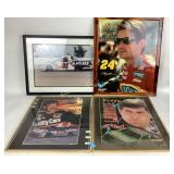 Jeff Gordon lacquered clock, Tony Ave framed 31