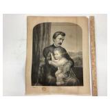 The Empty Sleeve print, some water damage