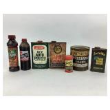 Advertising tins and bottles. Pittsburgh water