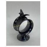 Victorian silverplate Pairpoint figural napkin