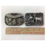 1982 Siskuyou leather and buckle Co buck belt