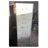 Remington Rand metal 4 drawer file cabinet - 51ï¿½H