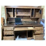 Wood Desk with Think Pad. Desk is 72 1/2ï¿½ x 29ï¿½ x