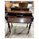 Wood Secretary Desk 31 1/2"  x 15 1/2" x 30 1/2?"