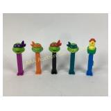 Pez footed candy dispensers, ninja turtles