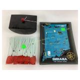 Map of Indiana, ashtray mid 20th century, artistic