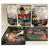 Framed posters: Richard Petty, John Andretti,