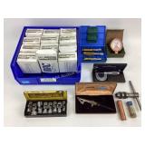 Crecent socket wrench set, airbrush nozzle,