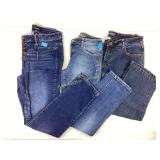 Denim Jeans, St. John Bay, justice, sizes 14r, 10.