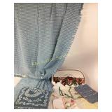 Embroidered hankerchiefs, table cloths