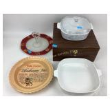 Betty Crocker blueberry pie  plate. Handled glass