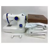 Ikea sewing machine, sheets, chess Pieces.