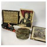 Army patrol cap with Captain rank pin.  Iron