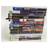 Xbox 360, PS2 and Wii games, in rough shape,