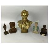 Collection of Abraham Lincoln figures/busts