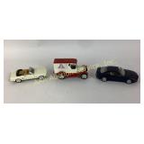 Diecast and plastic cars. Mustang, bmw, big A