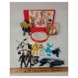 Coca-Cola 35mm camera, Batman toy, action