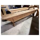 Set of wood benches - lighter wood 17ï¿½H x 72ï¿½L x