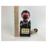 60s the bar is open red nose bartender lamp made