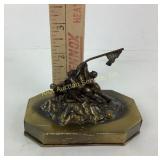 Metal Iwo Jima monument replica vintage