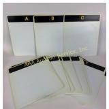 Set of Dry Erase Boards with Alphabet Labels