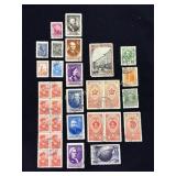 Assorted Soviet Postage Stamps Collection