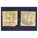 Thurn & Taxis 19th century postage stamps