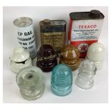 Glass and ceramic Insulators, Texaco Pale