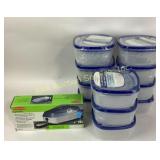 Plastic food or storage containers and Rubbermaid