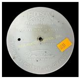Edison BSCO Primary Battery Ceramic Cover/Lid