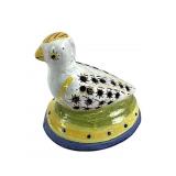 Portuguese faience ceramic bird pomander