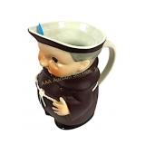 Goebel Friar ceramic jug small paint flakes