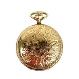 Seth Thomas gold filled pocket watch - winds and