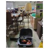 Floor Lamp and Homelite Ranger Chainsaw in Case