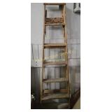 Wooden Ladder with Five Steps