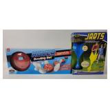 Hover bowling set and Jarts in original boxes