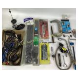 Battery charger, av cords, 5 inch barrel bolts,
