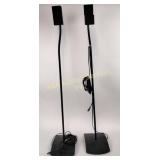 Pair of Bose Double Cube speakers with metal