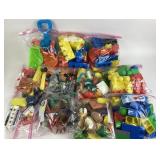 Childrenï¿½s toys including plastic blocks, toy