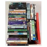 DVD collection including 24, Lost, Hunger Games,