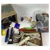 Funnels, circular saw blade, drill bit adaptors,