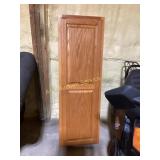 Wall-mounted ironing board cabinet